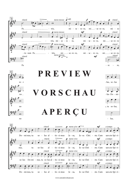 gallery: Messe , , (Gemischter Chor SATB)