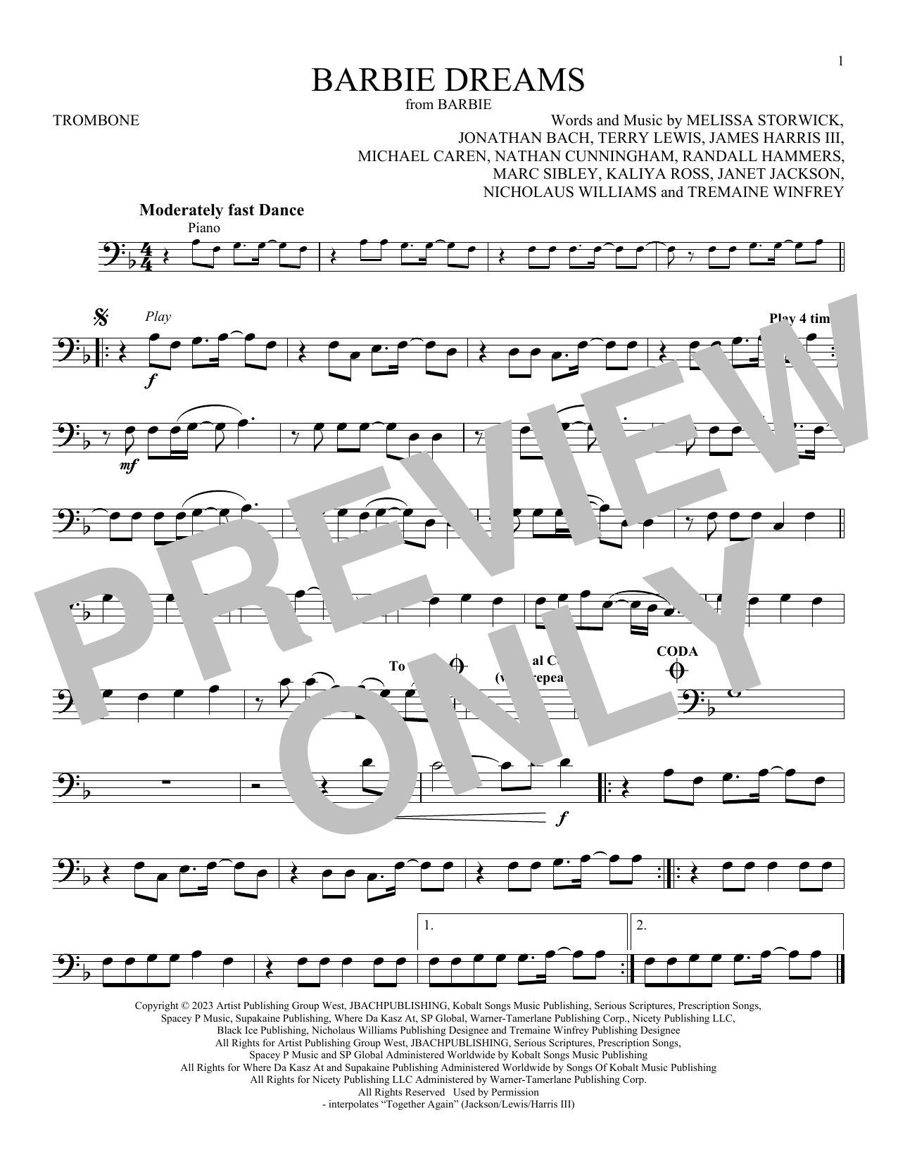 Product gallery: Page 1 of 1 Barbie Dreams (from Barbie) (feat. Kaliii), FIFTY FIFTY