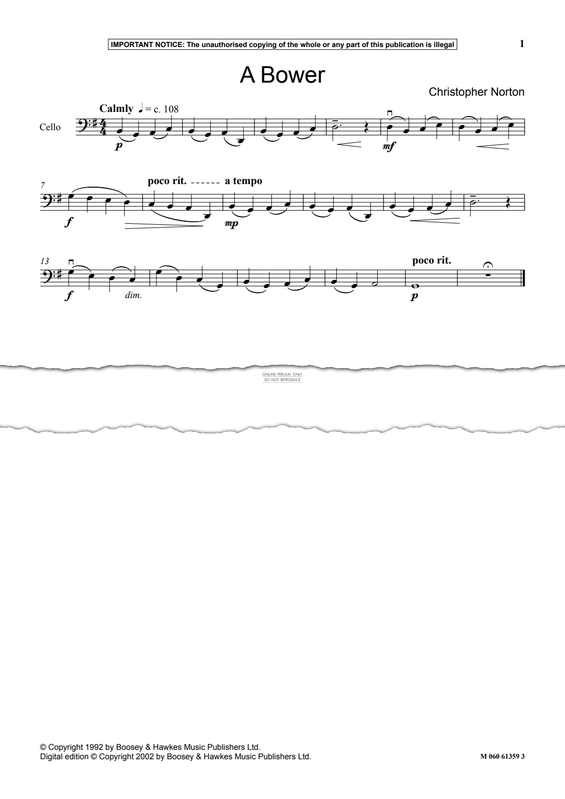 Produktgalerie: Seite 1 von 1 A Bower, Christopher Norton, Klavier, Violoncello