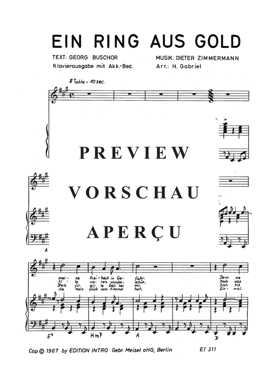 Produktgalerie: Seite 4 von 4 Ein Ring aus Gold, Gildo, 	Rex, Klavier und Gesang