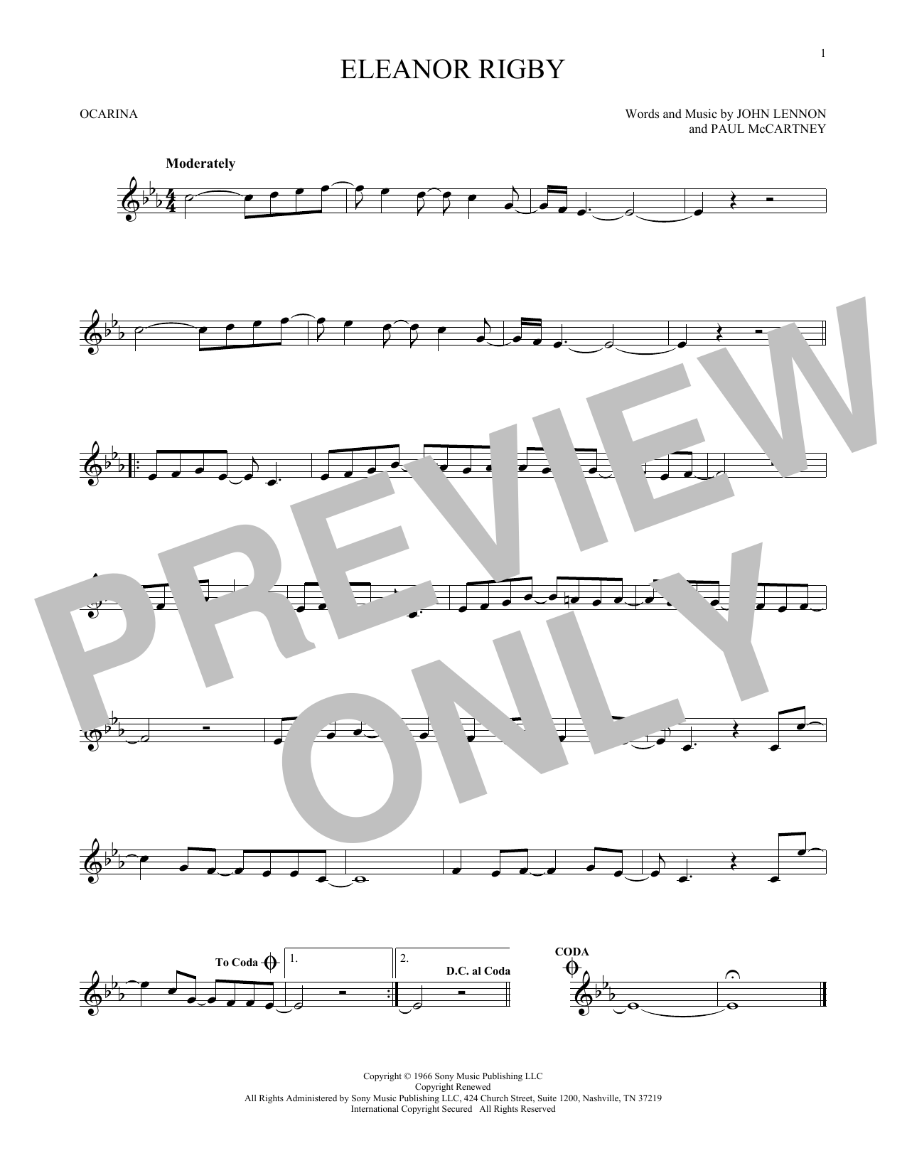 Product gallery: Page 1 of 1 Eleanor Rigby, The Beatles