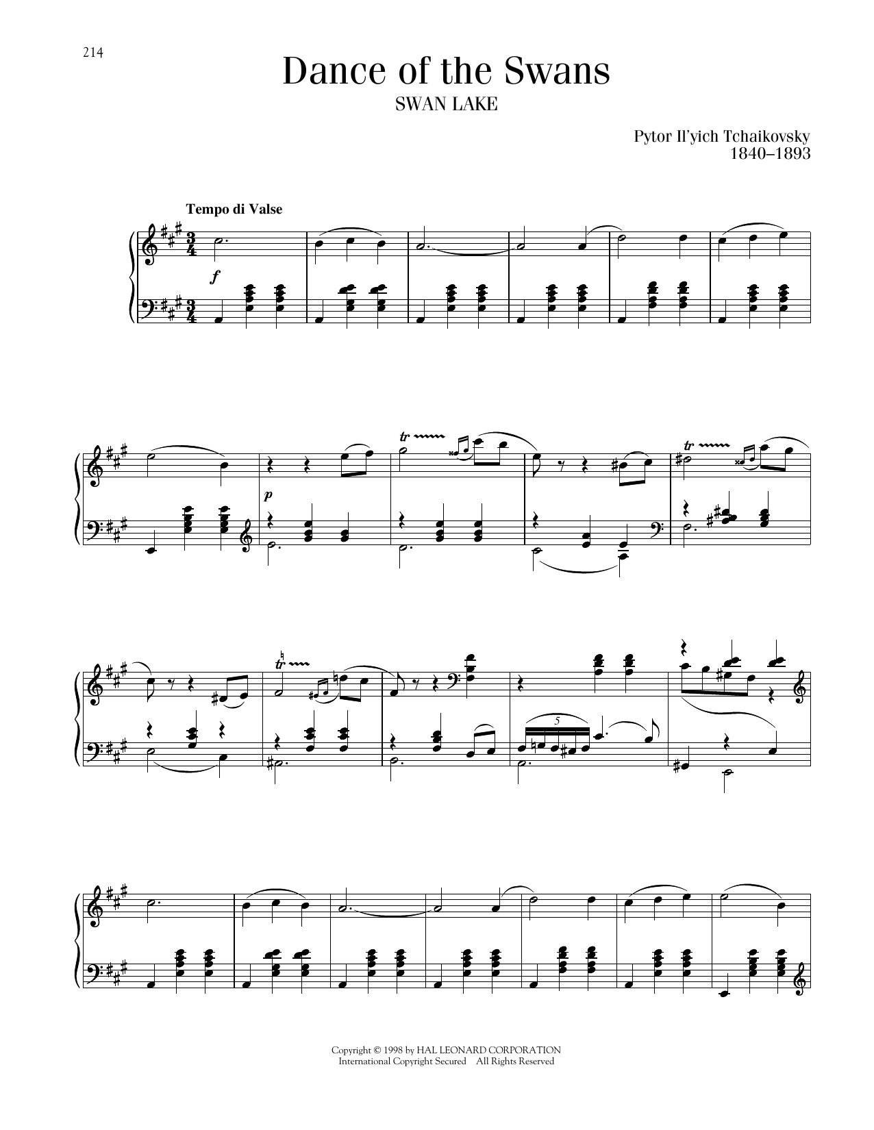 Produktbild zu: Dance Of The Swans