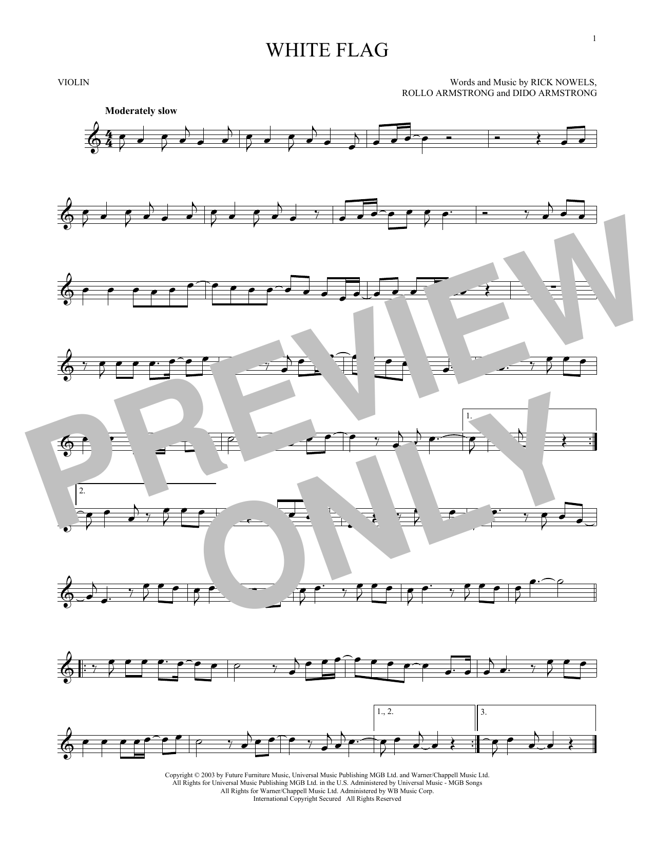 Product gallery: Page 1 of 1 White Flag, Dido
