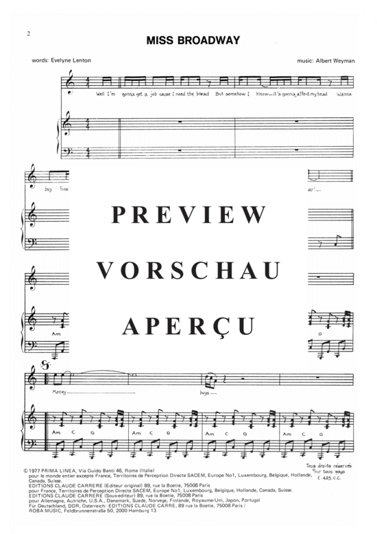 Produktgalerie: Seite 4 von 6 Miss Broadway , Belle Epoque , Klavier und Gesang