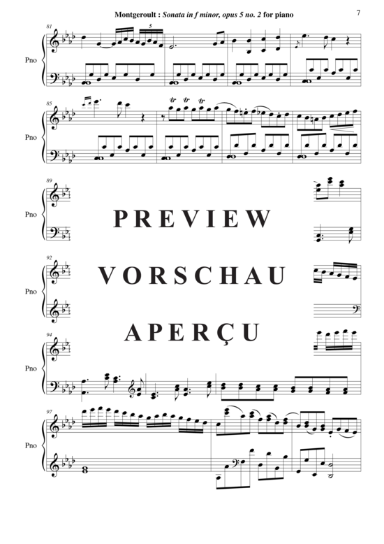 Product gallery: Page 8 of 21 Sonata in f minor, Opus 5 no. 2 , Horvath, Nicolas, Piano Solo