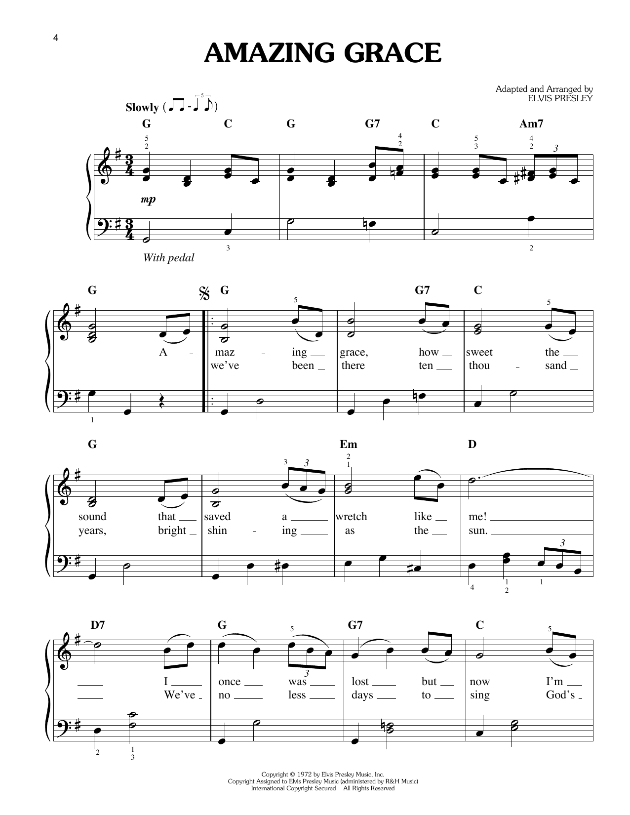 Produktbild zu:  Amazing Grace - Elvis Presley
