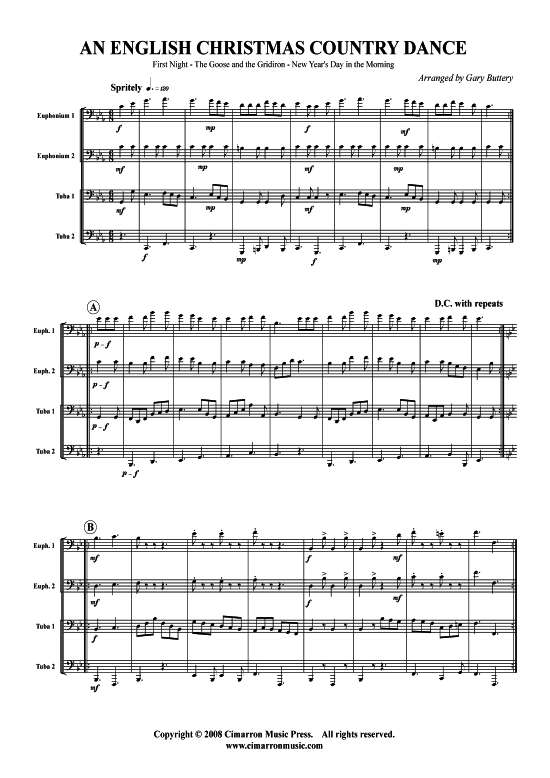 Product picture to: An English Christmas Country Dance 3 Stücke Weihnachten