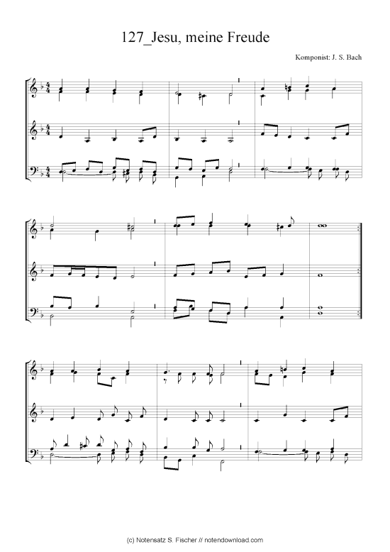 Produktbild zu: Jesu, meine Freude J. S. Bach
