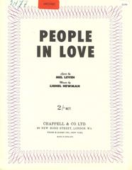 cover: People In Love, Lionel Newman, Gesang, Gitarre, Klavier