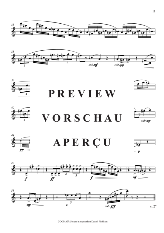 Product gallery: Page 12 of 19 Sonata in memoriam Daniel Pinkham , , (transverse flute)