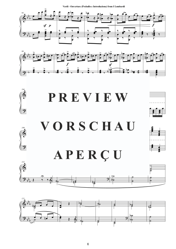 Produktgalerie: Seite 7 von 11 Ouvertüre (Preludio e Introduzione) aus I Lombardi - Piano Version, , Klavier Solo