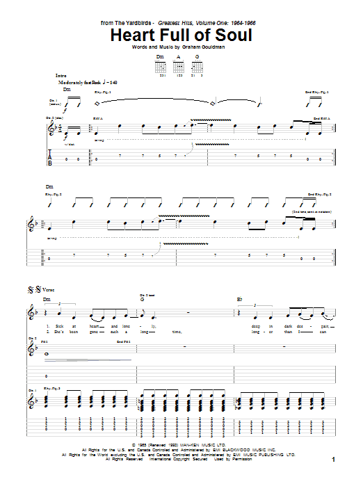 Product gallery: Page 1 of 1 Heart Full Of Soul, The Yardbirds