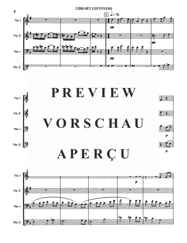 Produktgalerie: Seite 6 von 11 Library Leftovers, , Blechbläserquartett
