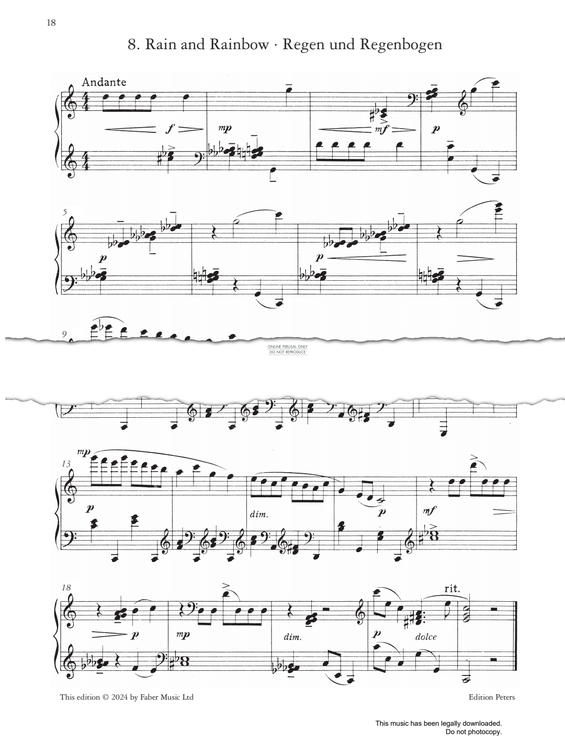 Product gallery: Page 1 of 1 Rain And Rainbow Op.65, Sergei Prokofiev