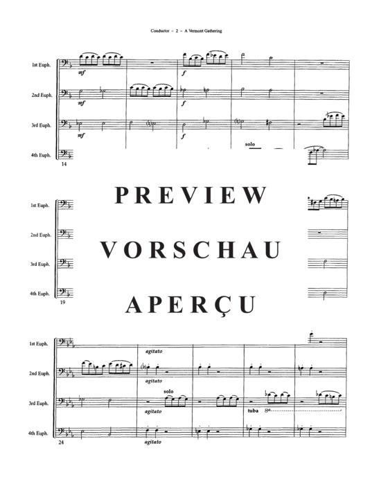 Product gallery: Page 4 of 10 A Vermont Gathering , , (Tuba Quartett EETT)
