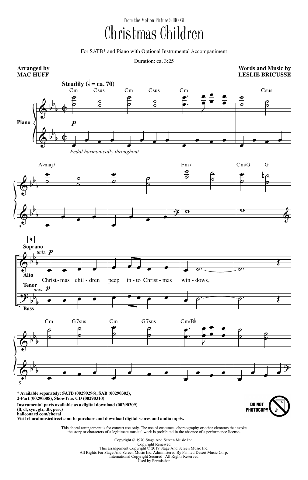 Product picture to: Christmas Children (from Scrooge) (arr. Mac Huff)