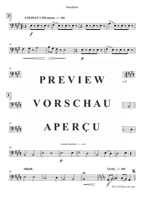 Produktgalerie: Seite 6 von 6 Hanukkah, , Fagott und Klavier