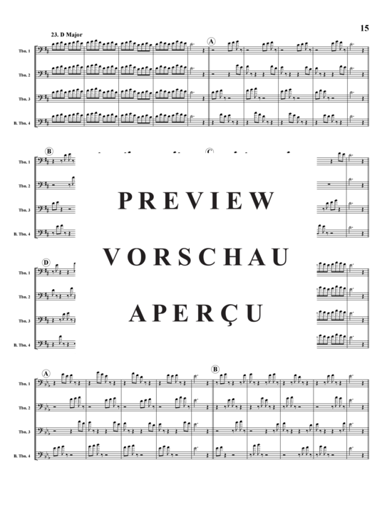 Product gallery: Page 16 of 21 Donut Etudes Vol 2 , , (Trombone Quartet)
