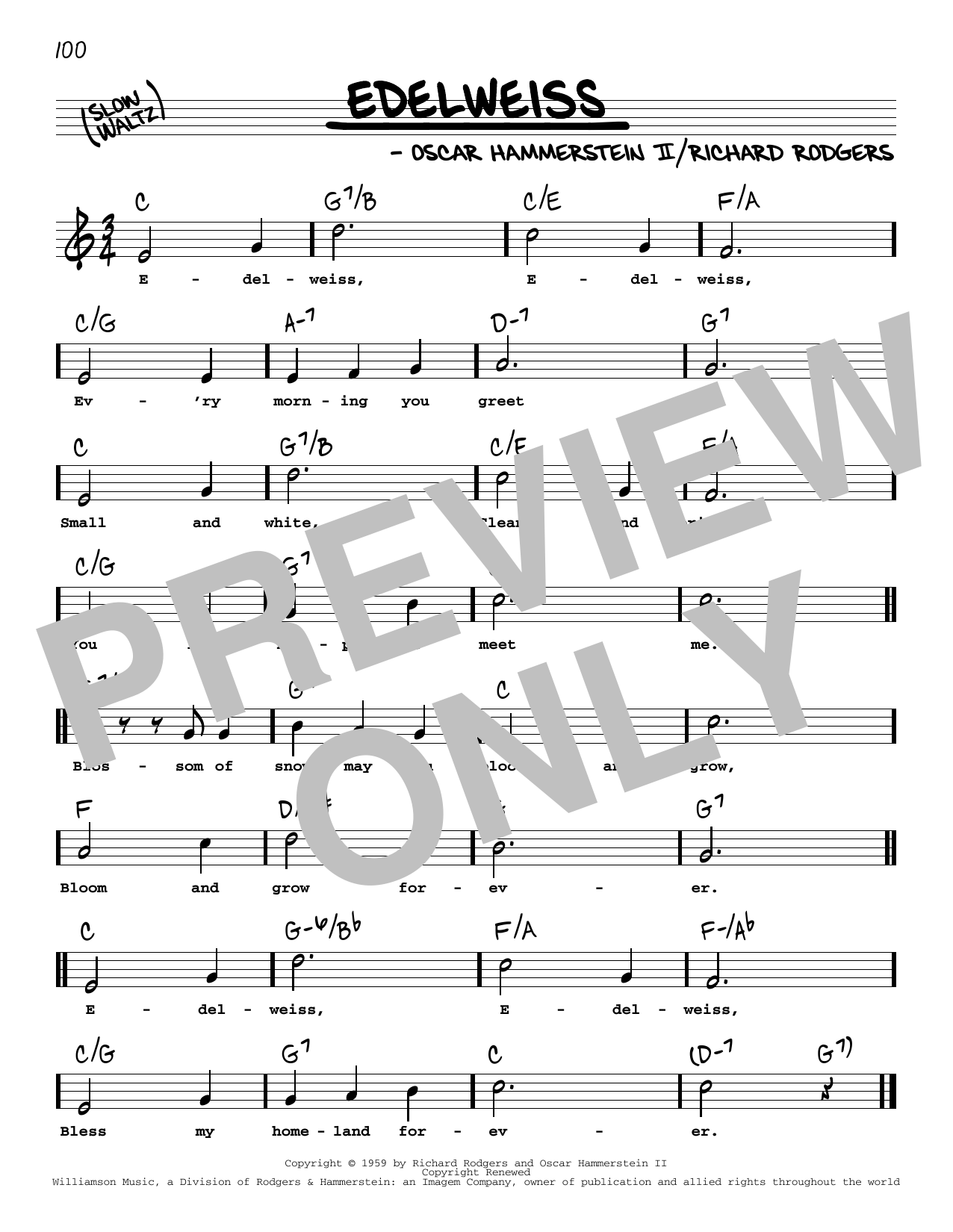 Produktbild zu: Edelweiss (from The Sound Of Music) (High Voice)