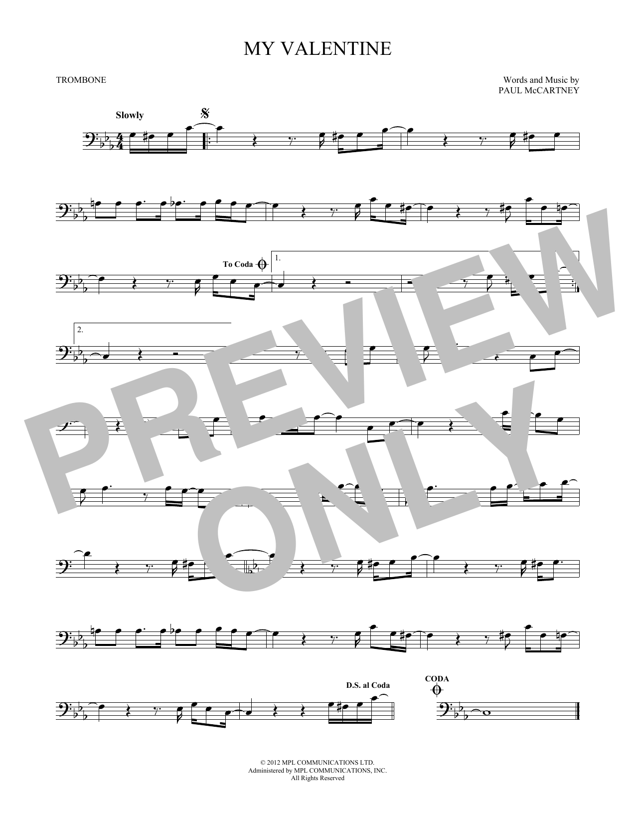 Product gallery: Page 1 of 1 My Valentine, Paul McCartney