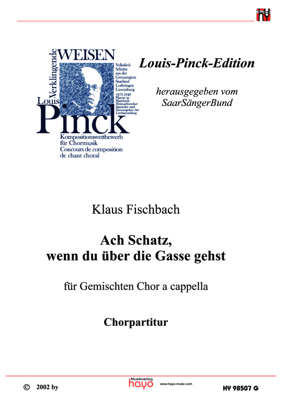 Produktbild zu: Ach Schatz, wenn du über die Gasse gehst