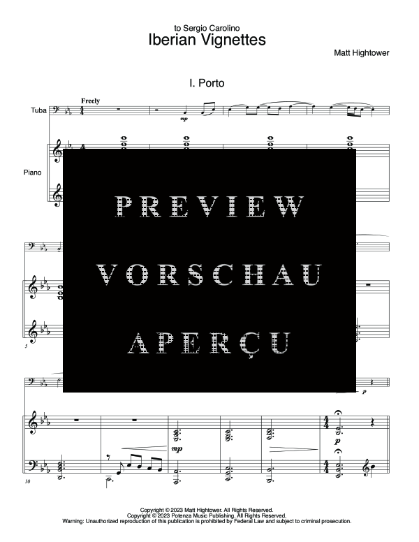 Product gallery: Page 4 of 11 Iberian Vignettes, , (tuba and piano)