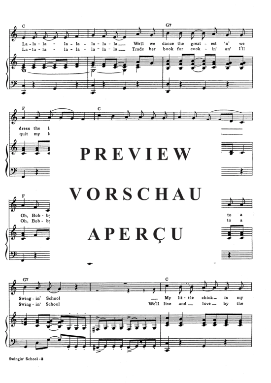 Produktgalerie: Seite 4 von 8 Swingin' School , Popular Standard, Klavier und Gesang