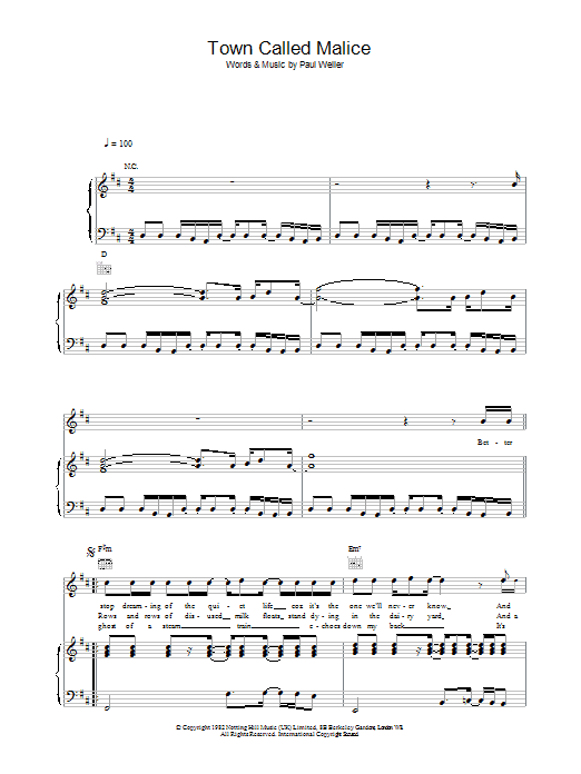 Produktbild zu: Town Called Malice