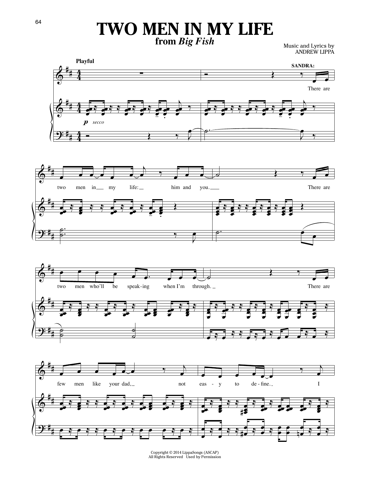 Produktbild zu: Two Men In My Life (from Big Fish)