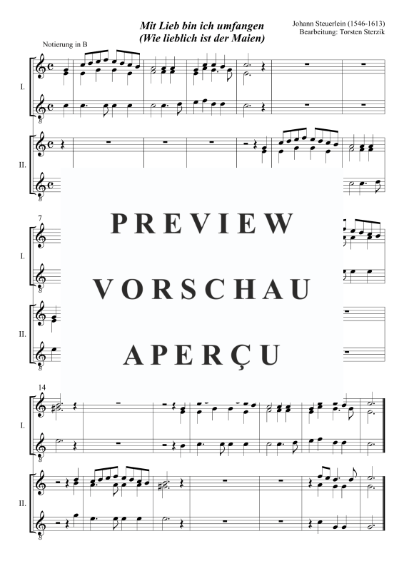 Product gallery: Page 3 of 3 Mit Lieb bin ich umfangen, , Trombone Choir - Double Choir