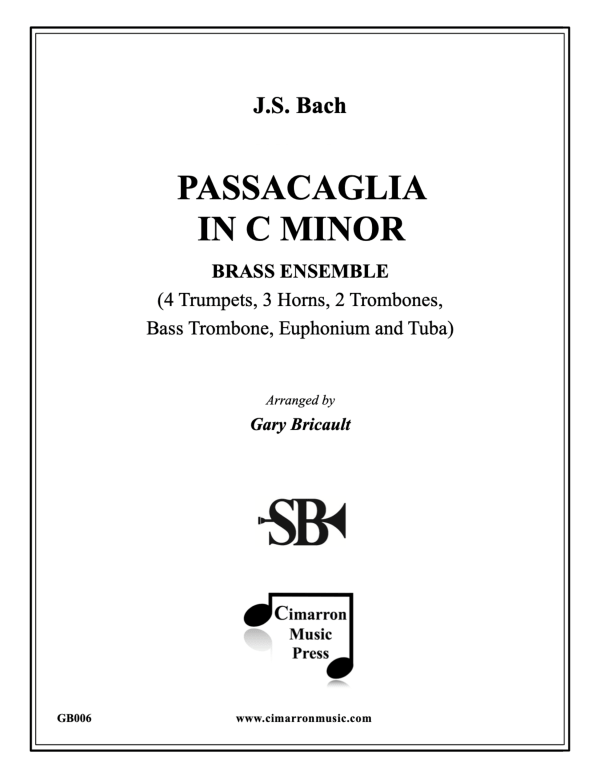Produktbild zu: Passacaglia in C-Moll, BWV 582Johann Sebastian Bach