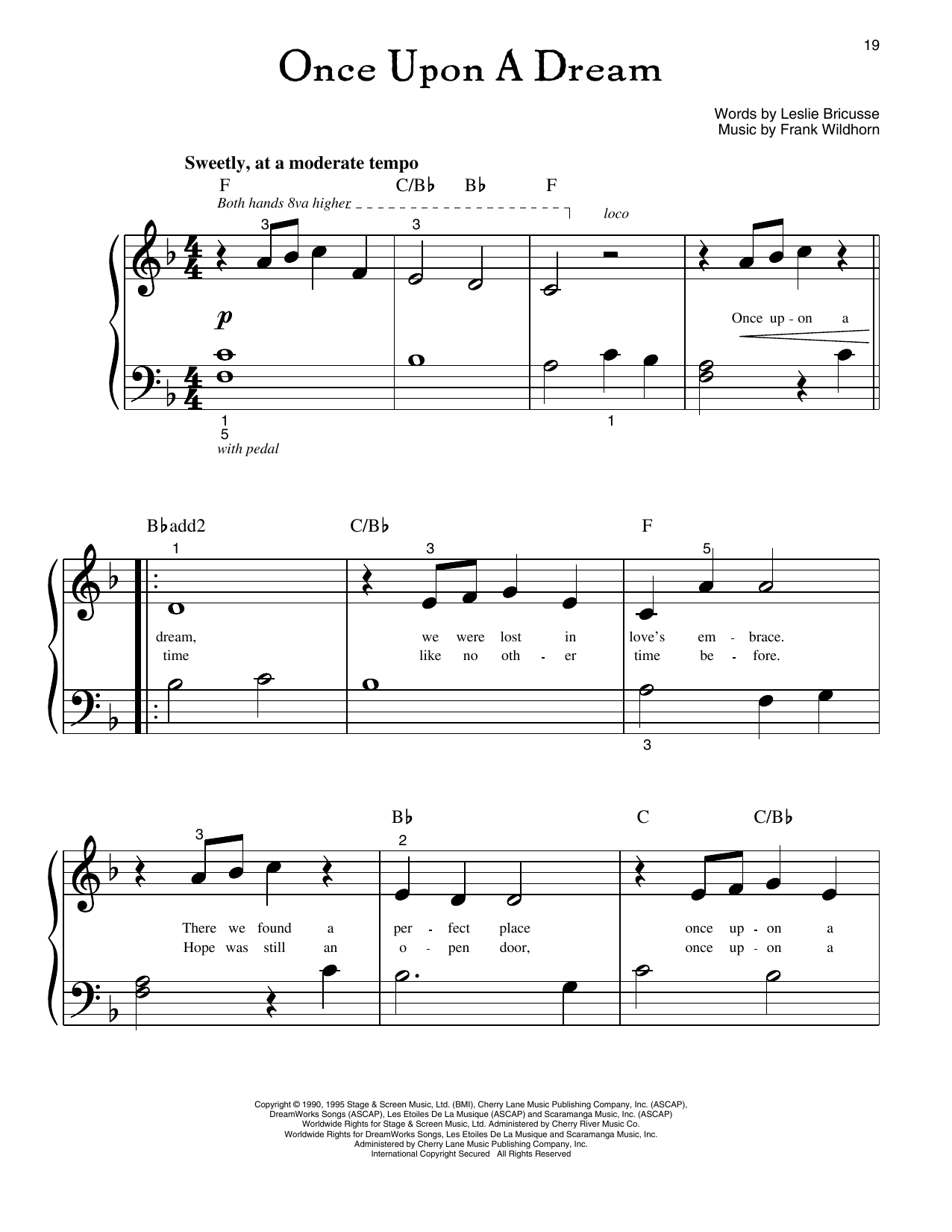 Produktgalerie: Seite 1 von 1 Once Upon A Dream (from Jekyll And Hyde), Leslie Bricusse, Klavier