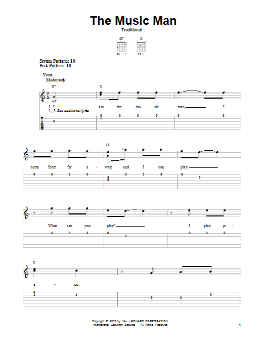Product gallery: Page 1 of 1 The Music Man, Traditional