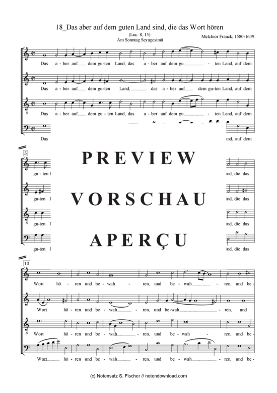 Product gallery: Page 2 of 4 Das aber auf dem guten Land sind, die das Wort hören , , (mixed choir)