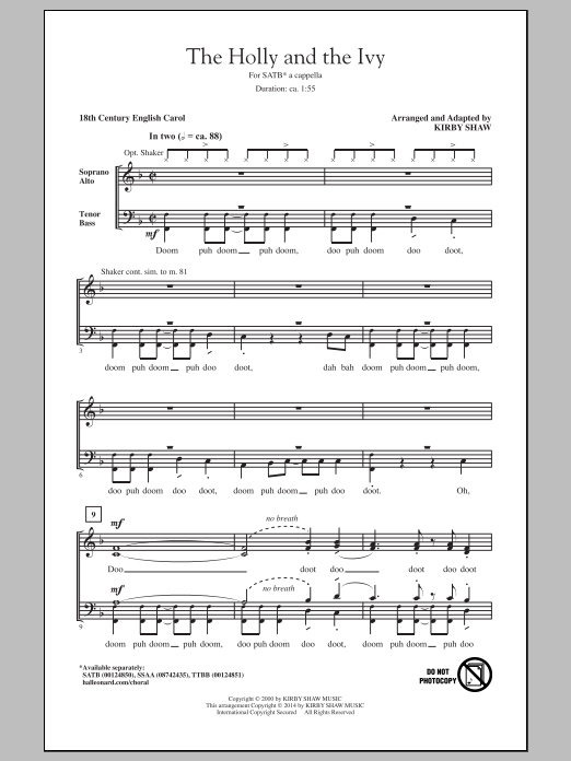 Produktbild zu: The Holly And The Ivy