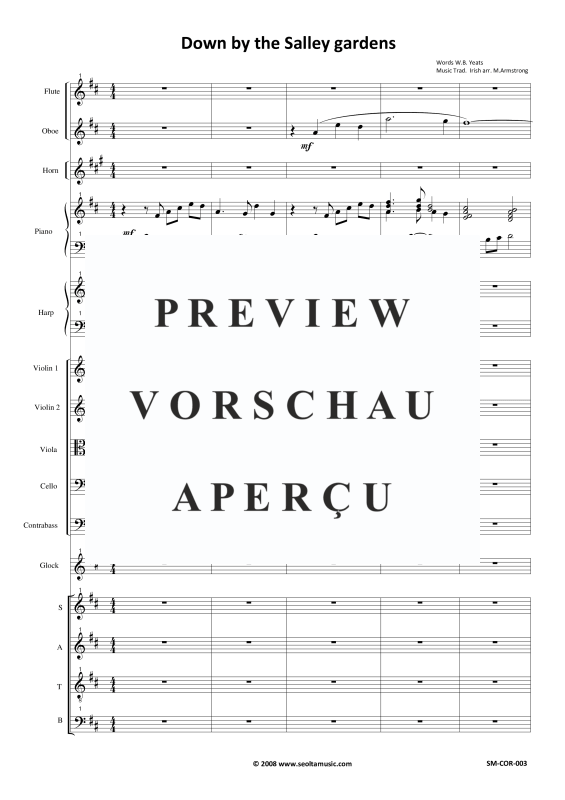 Produktgalerie: Seite 6 von 11 Four Irish songs, , Gemischter Chor und kleinem Orchester