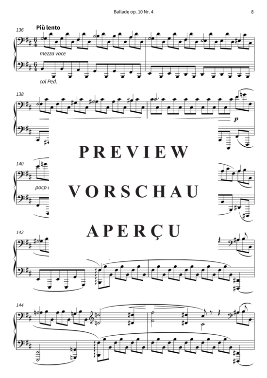 Produktgalerie: Seite 11 von 12 Ballade op. 10 Nr. 4 , , Klavier Solo