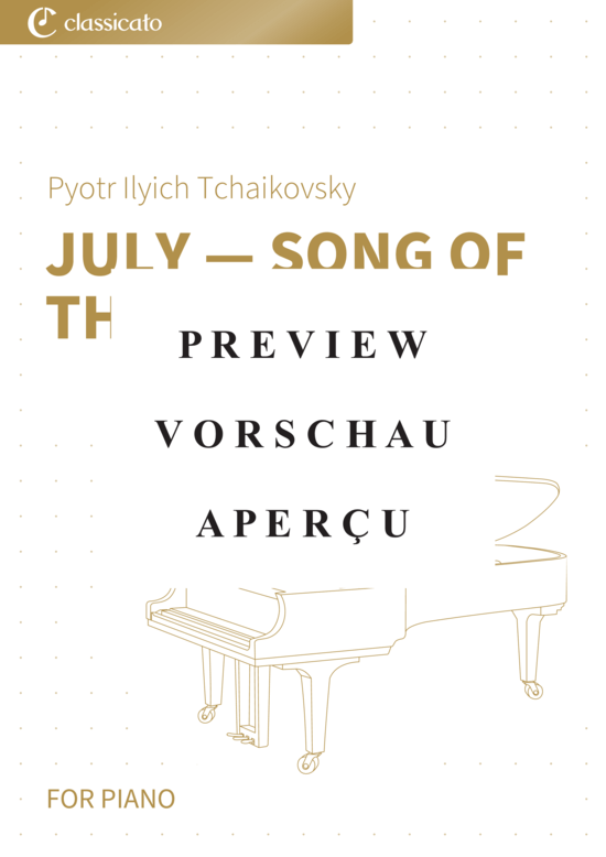 Product gallery: Page 2 of 7 July - Song of the Reaper - The Seasons, Op. 37b, No. 7 , , Piano Solo
