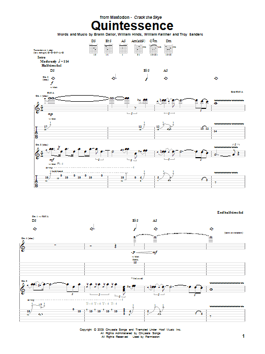 Produktgalerie: Seite 1 von 1 Quintessence, Mastodon, Gitarre