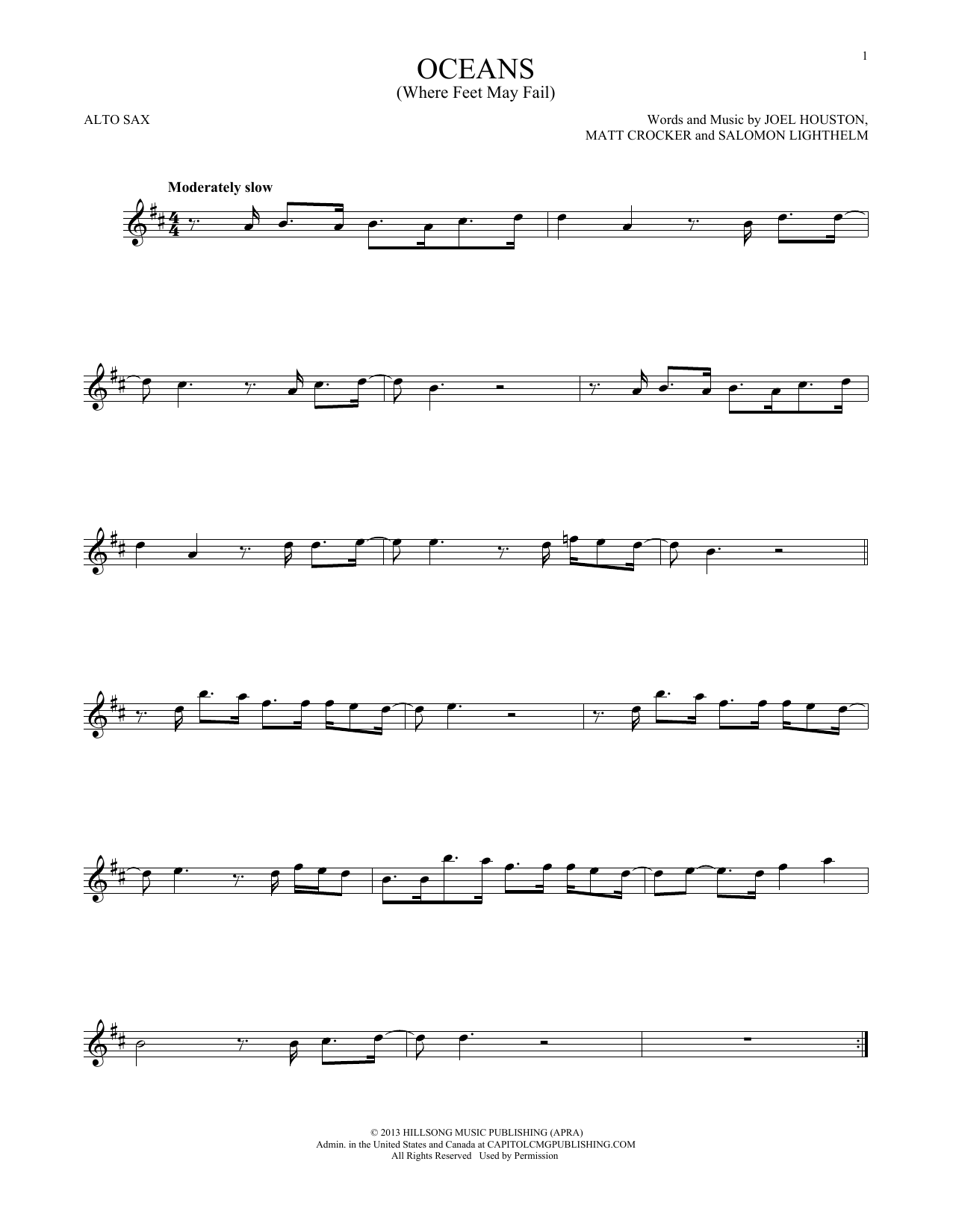 Product gallery: Page 1 of 1 Oceans (Where Feet May Fail), Hillsong United