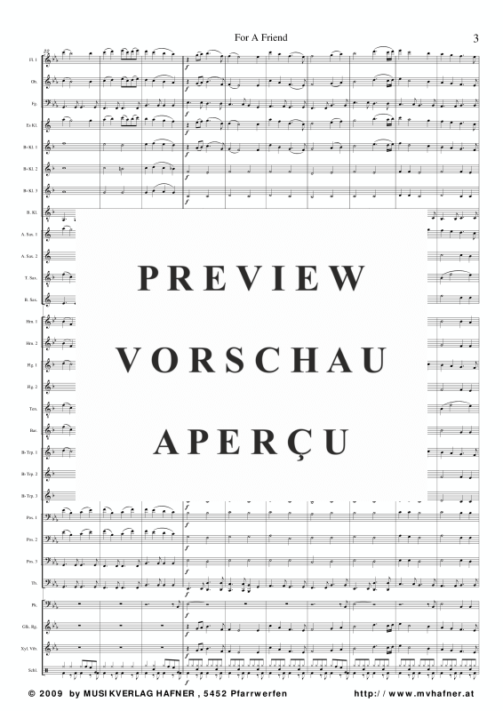 Product gallery: Page 8 of 11 For A Friend, , (large wind orchestra)