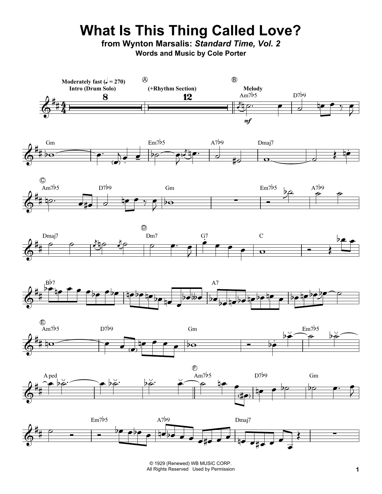 Produktgalerie: Seite 1 von 1 What Is This Thing Called Love?, Cole Porter, Trompete