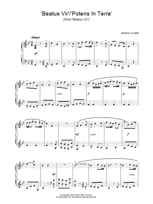 Produktbild zu: 'Beatus Vir'/'Potens In Terra' (from 'Beatus Vir')