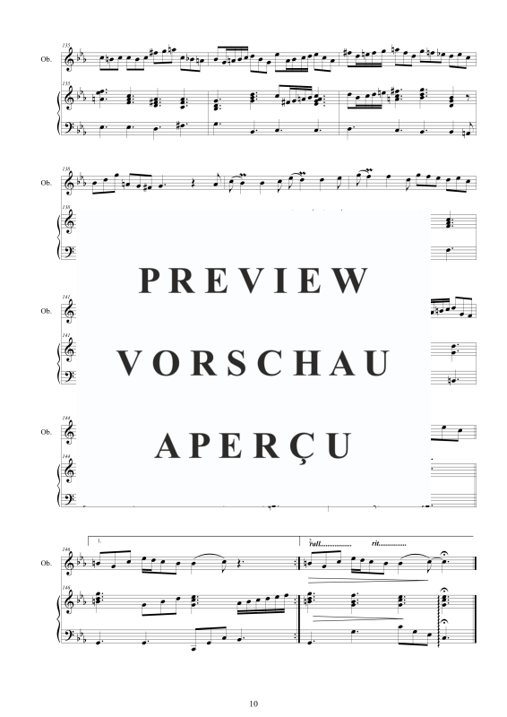 Produktgalerie: Seite 11 von 11 Oboensonate c-Moll, , Oboe und Cembalo