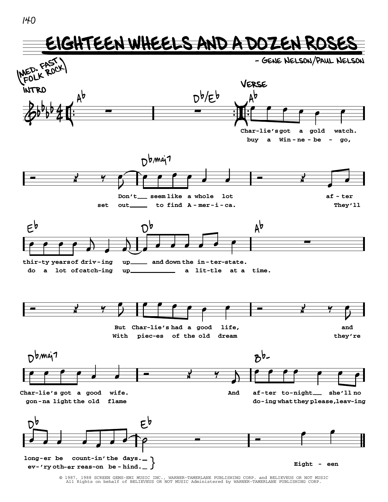 Produktgalerie: Seite 1 von 1 Eighteen Wheels And A Dozen Roses, Kathy Mattea