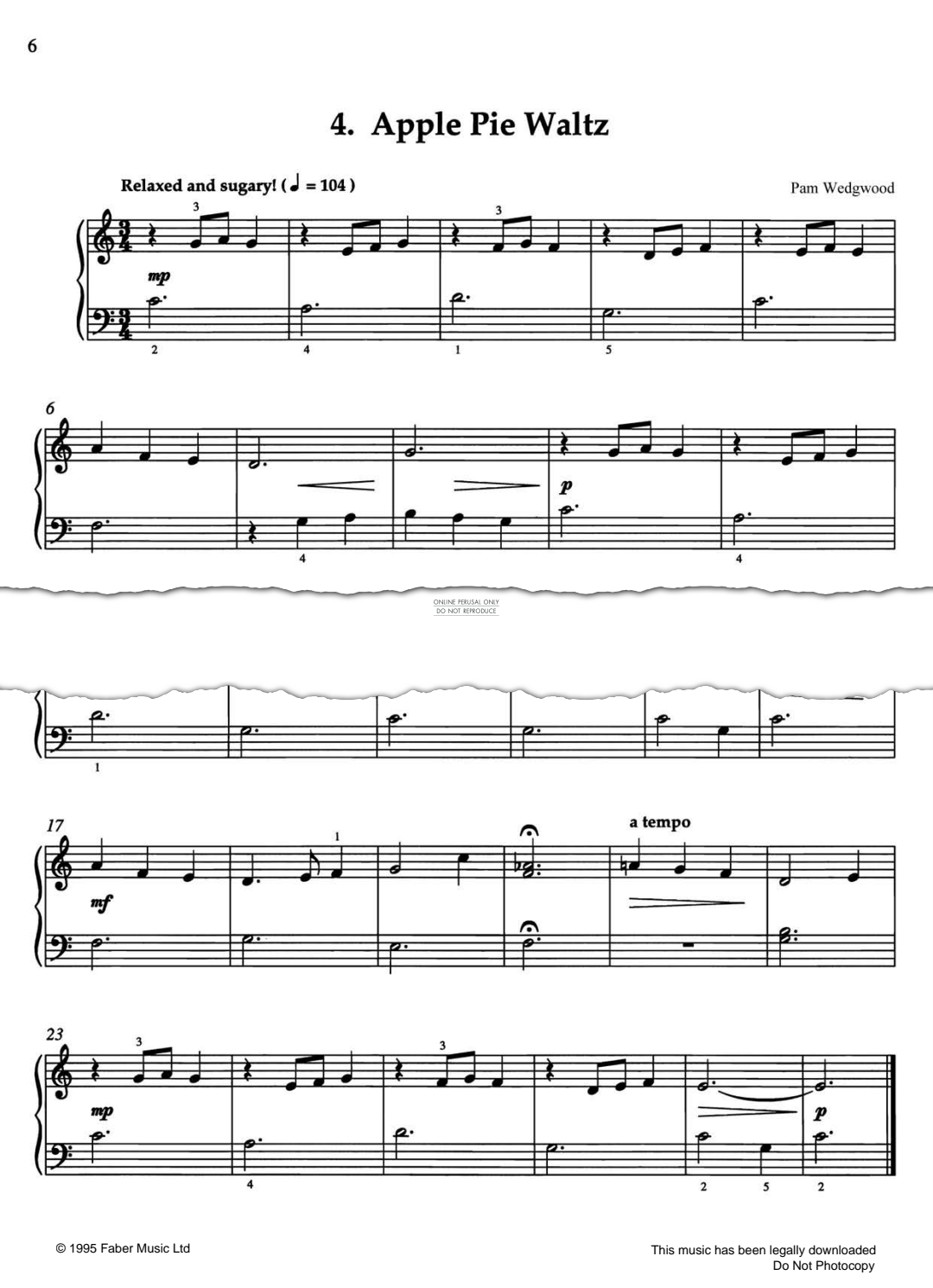 Produktgalerie: Seite 1 von 1 Apple Pie Waltz, Pam Wedgwood, Klavier