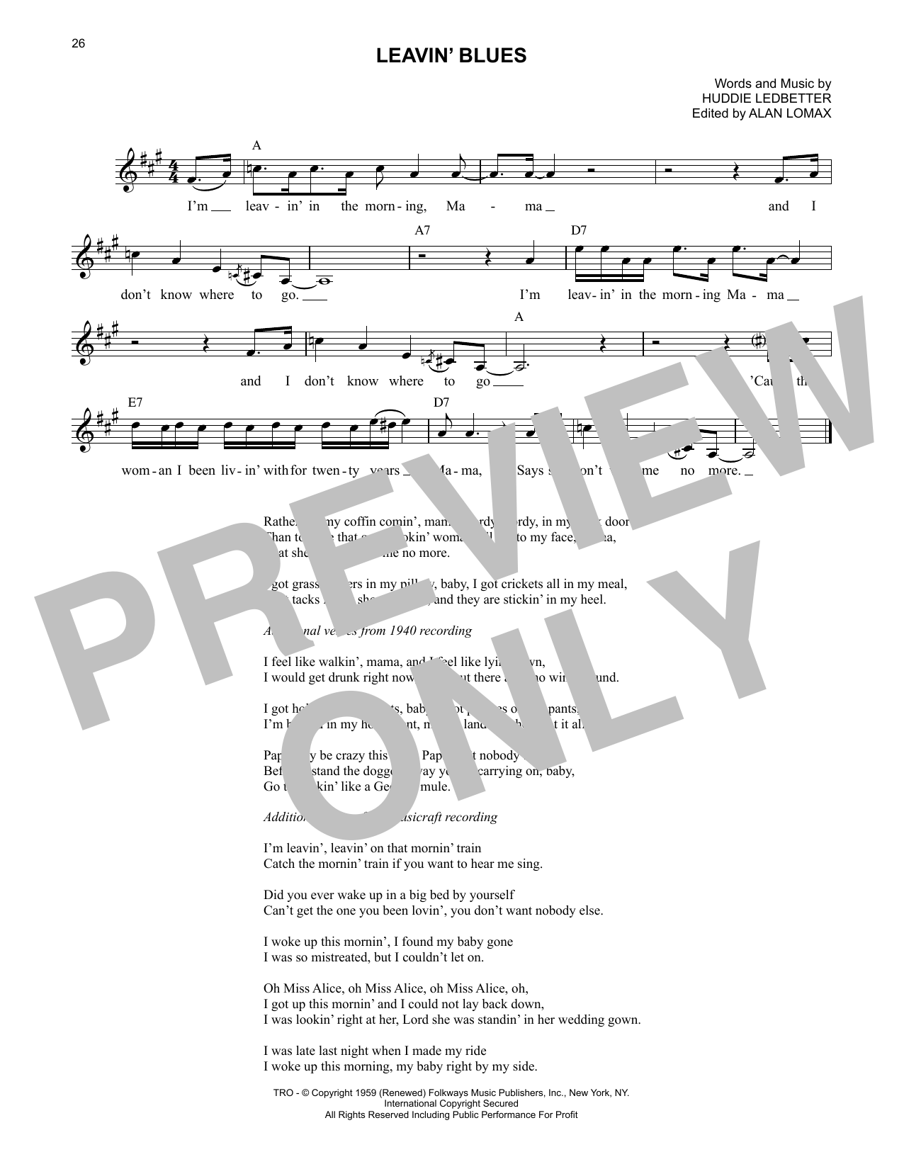 Produktbild zu: Leavin' Blues