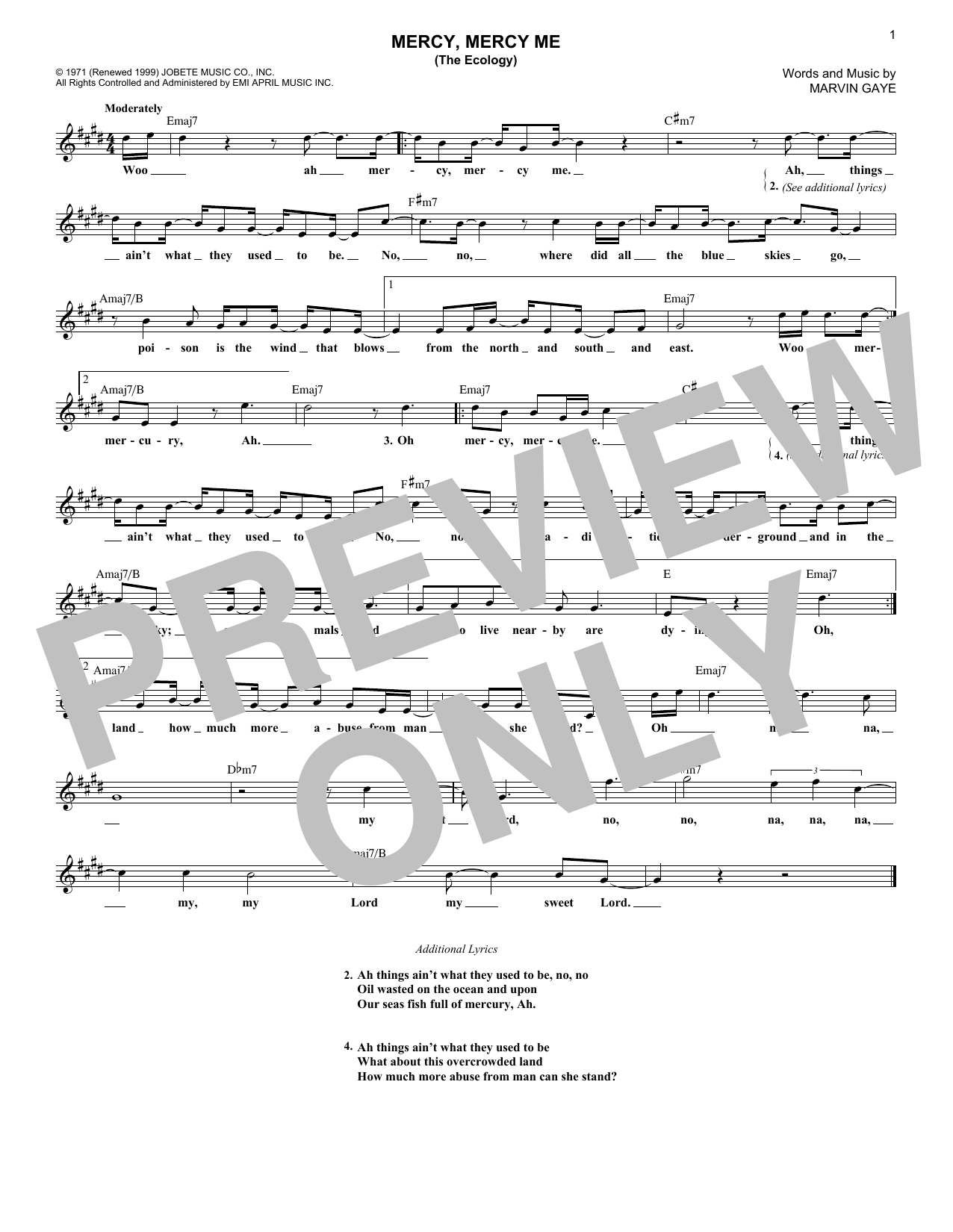Product picture to: Mercy, Mercy Me (The Ecology)