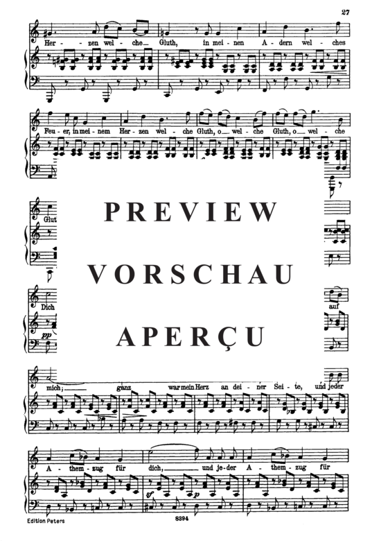 Product gallery: Page 4 of 6 Willkommen und Abschied D.767, , High Voice and Piano