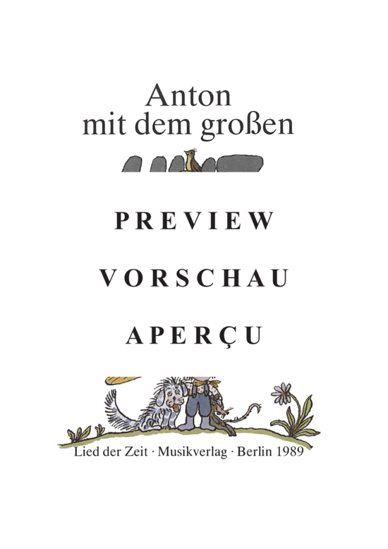 gallery: Anton mit dem großen Hut , , (Kinderliederbuch)